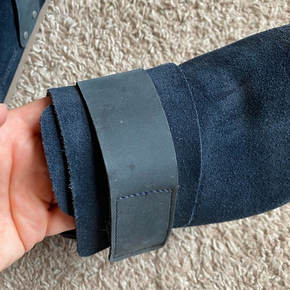 Birkenstock Nagoya Navy Suede Clogs - Picture 7 of 7